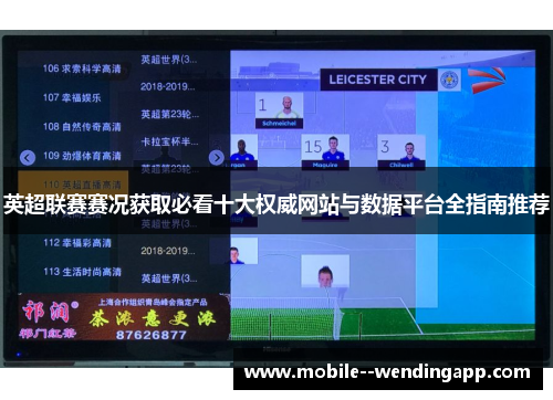 英超联赛赛况获取必看十大权威网站与数据平台全指南推荐 英超联赛赛况获取必看十大权威网站与数据平台全指南推荐